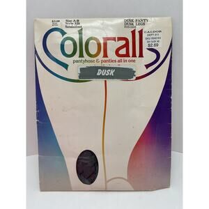 Vintage Colorall Pantyhose Dusk with Cotton Crotch Size AB